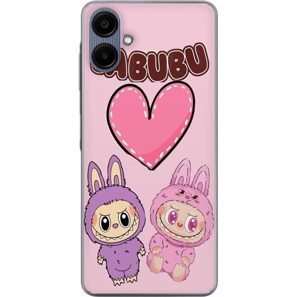 Samsung Galaxy A06 Gennemsigtig cover Labubu Pink Monster