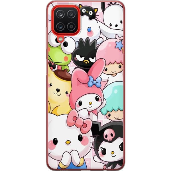 Samsung Galaxy A12 Genomskinligt Skal Kawaii Sanrio Crew