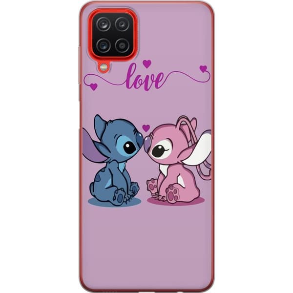 Samsung Galaxy A12 Gjennomsiktig deksel Lilo & Stitch – Angel Edition