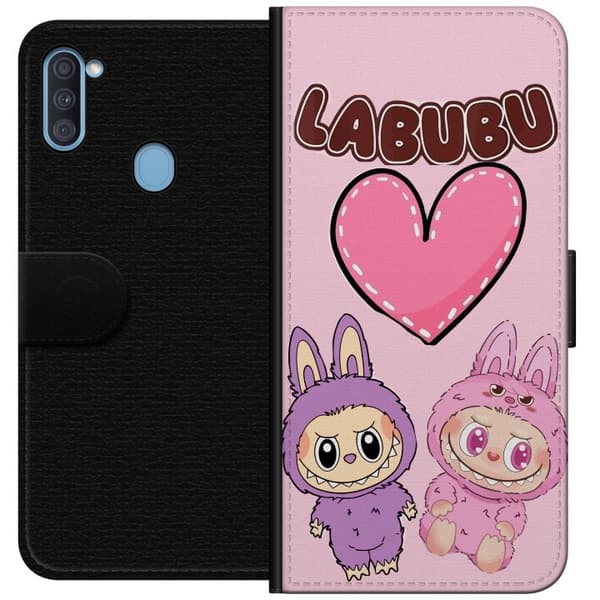 Samsung Galaxy A11 Lommeboketui Labubu Pink Monster