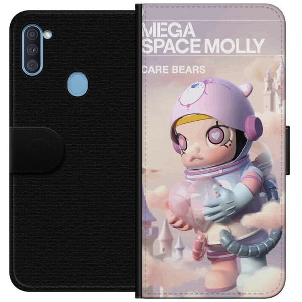 Samsung Galaxy A11 Tegnebogsetui Mega Space Molly Care Bears Series - Share Bear Edition