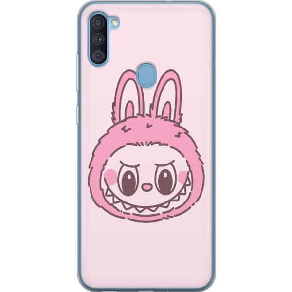 Samsung Galaxy A11 Gjennomsiktig deksel Labubu Dyrekretsbunnyutgave
