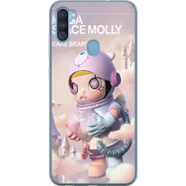 Samsung Galaxy A11 Gjennomsiktig deksel Mega Space Molly Care Bears Series - Share Bear Edition