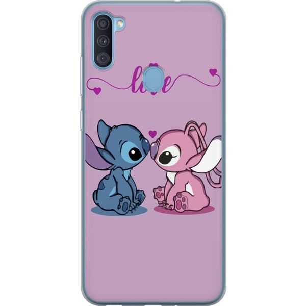 Samsung Galaxy A11 Gjennomsiktig deksel Lilo & Stitch – Angel Edition