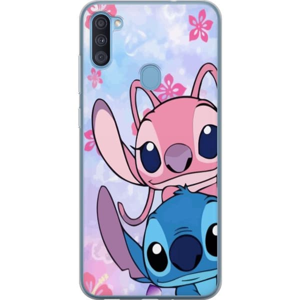 Samsung Galaxy A11 Genomskinligt Skal Stitch & Angel