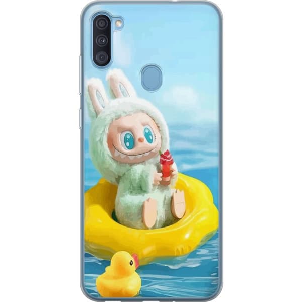 Samsung Galaxy A11 Gjennomsiktig deksel Labubu Macaron-serien