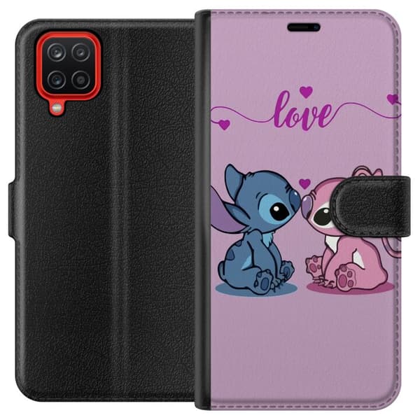 Samsung Galaxy A12 Plånboksfodral Lilo & Stitch – Angel Edition