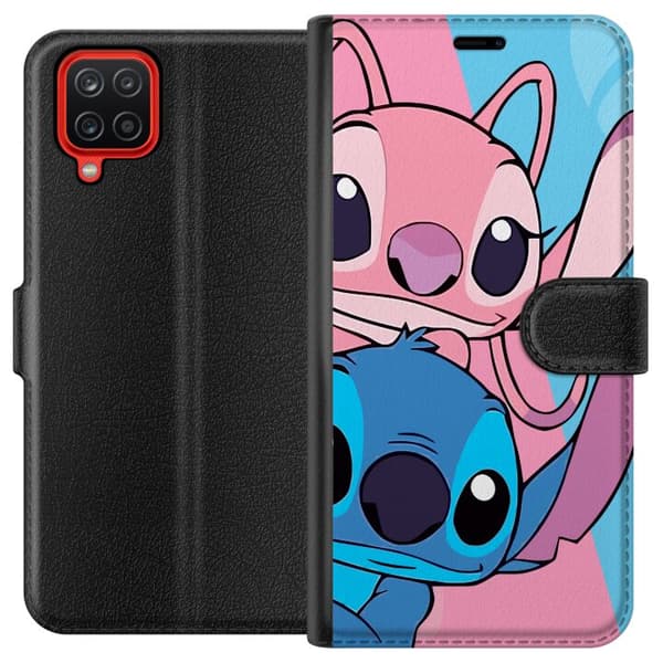 Samsung Galaxy A12 Lompakkokotelo Stitch & Angel