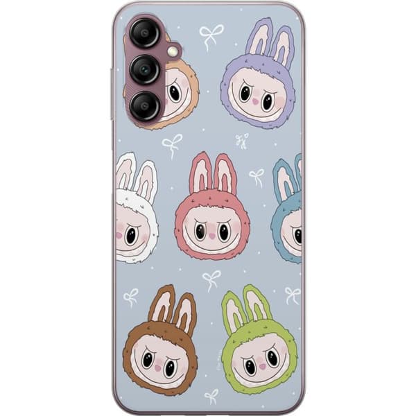 Samsung Galaxy A14 5G Läpinäkyvä kuori Pastel Labubu