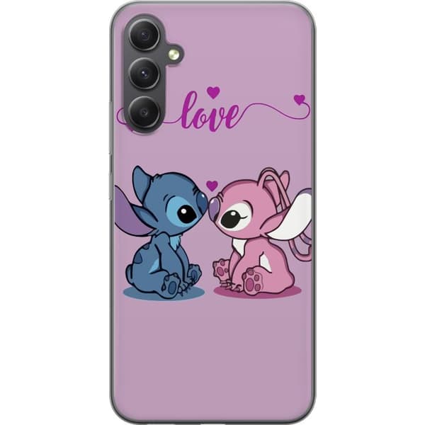 Samsung Galaxy A15 5G Gennemsigtig cover Lilo & Stitch – Angel Edition