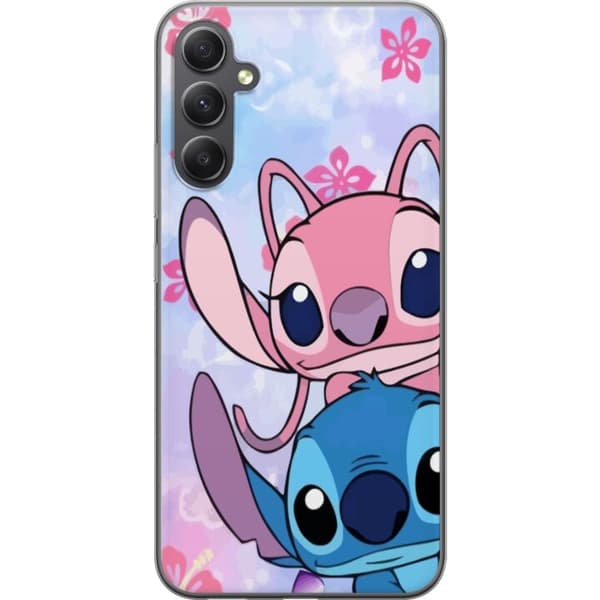 Samsung Galaxy A15 5G Läpinäkyvä kuori Stitch & Angel