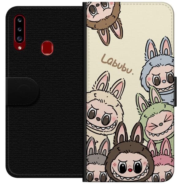 Samsung Galaxy A20s Tegnebogsetui Labubu Pastel Collection