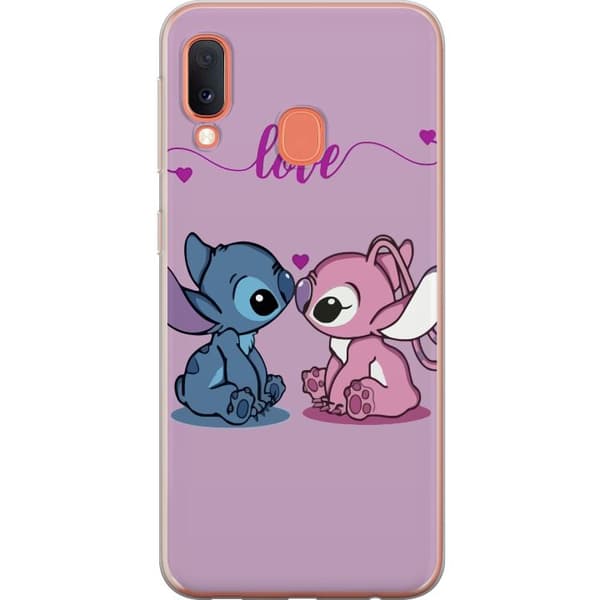 Samsung Galaxy A20e Gennemsigtig cover Lilo & Stitch – Angel Edition