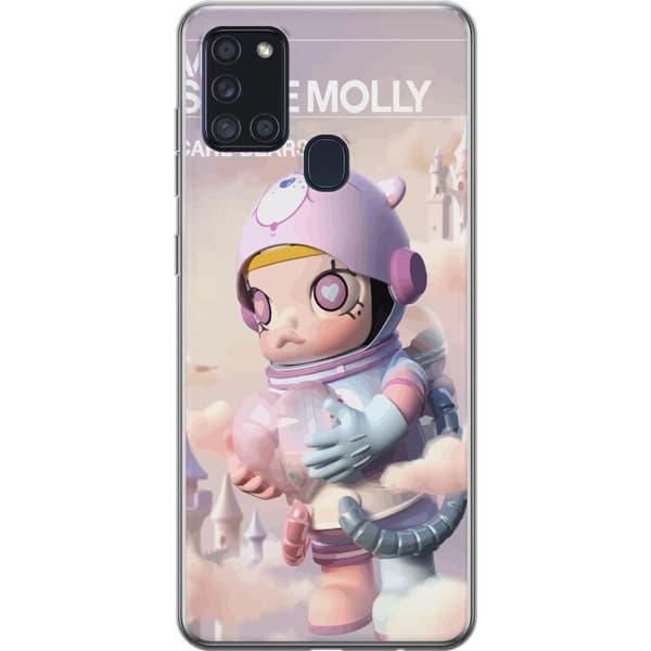 Samsung Galaxy A21s Gennemsigtig cover Mega Space Molly Care Bears Series - Share Bear Edition