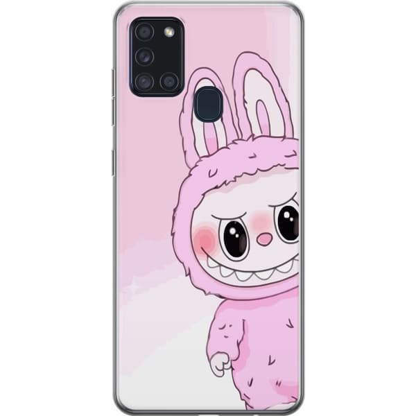 Samsung Galaxy A21s Gennemsigtig cover Labubu Kanin-serien