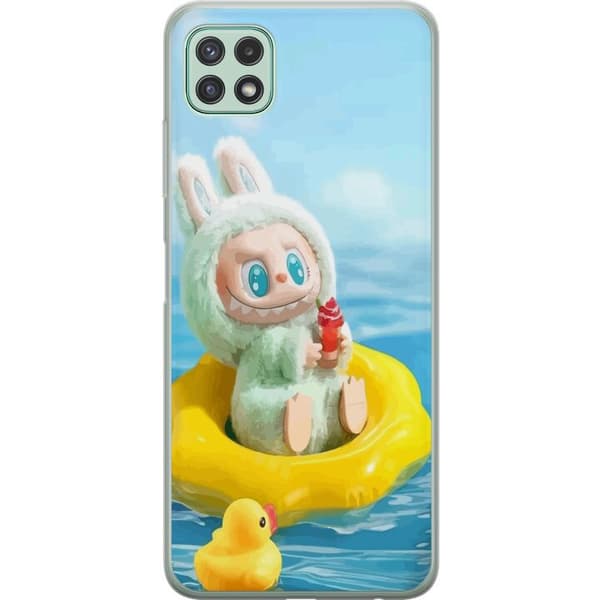 Samsung Galaxy A22 5G Gennemsigtig cover Labubu Macaron-serie
