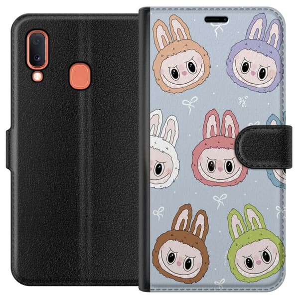Samsung Galaxy A20e Lommeboketui Pastel Labubu