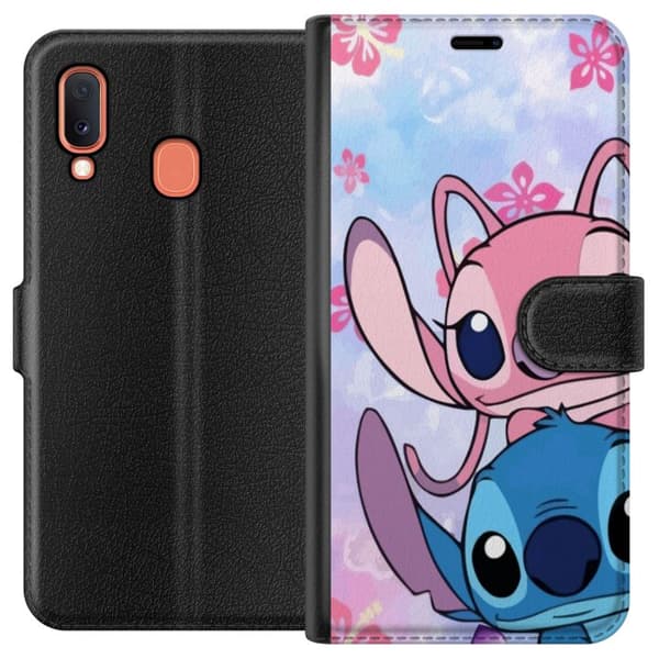 Samsung Galaxy A20e Plånboksfodral Stitch & Angel