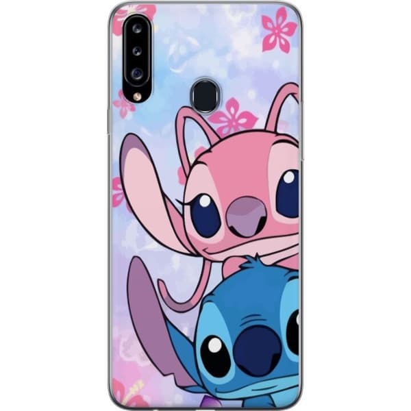 Samsung Galaxy A20s Gennemsigtig cover Stitch & Angel