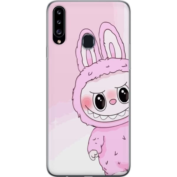 Samsung Galaxy A20s Läpinäkyvä kuori Labubu Jänis-sarja