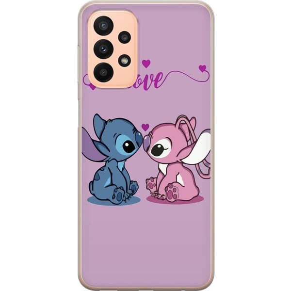 Samsung Galaxy A23 Gennemsigtig cover Lilo & Stitch – Angel Edition