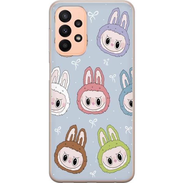 Samsung Galaxy A23 5G Gennemsigtig cover Pastel Labubu