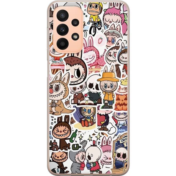 Samsung Galaxy A23 5G Gennemsigtig cover Labubu All-Stars – POP MART Specialudgave