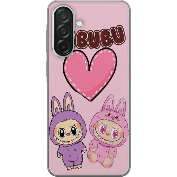Samsung Galaxy A26 Gjennomsiktig deksel Labubu Pink Monster