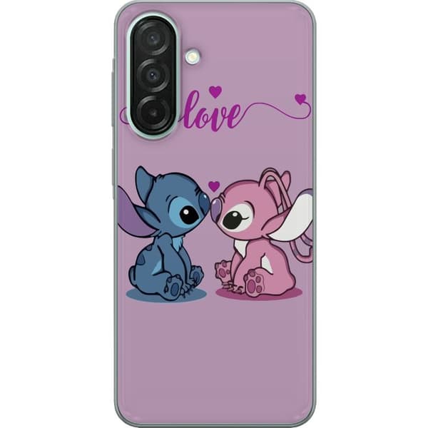 Samsung Galaxy A26 Gennemsigtig cover Lilo & Stitch – Angel Edition