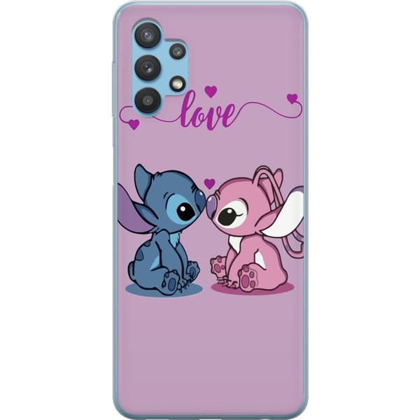 Samsung Galaxy A32 5G Gennemsigtig cover Lilo & Stitch – Angel Edition