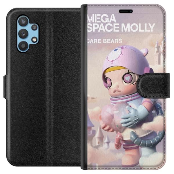 Samsung Galaxy A32 5G Tegnebogsetui Mega Space Molly Care Bears Series - Share Bear Edition