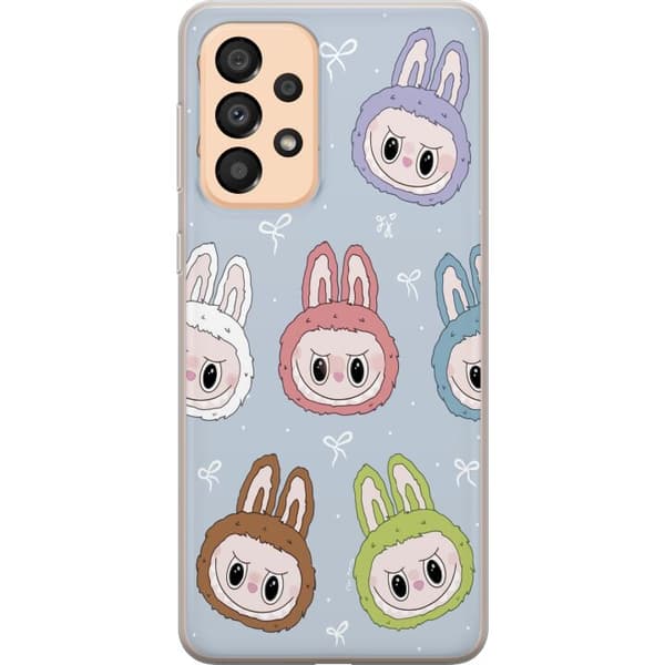 Samsung Galaxy A33 5G Gennemsigtig cover Pastel Labubu