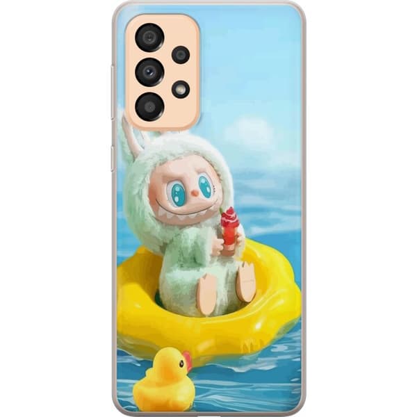 Samsung Galaxy A33 5G Genomskinligt Skal Labubu Macaron Series