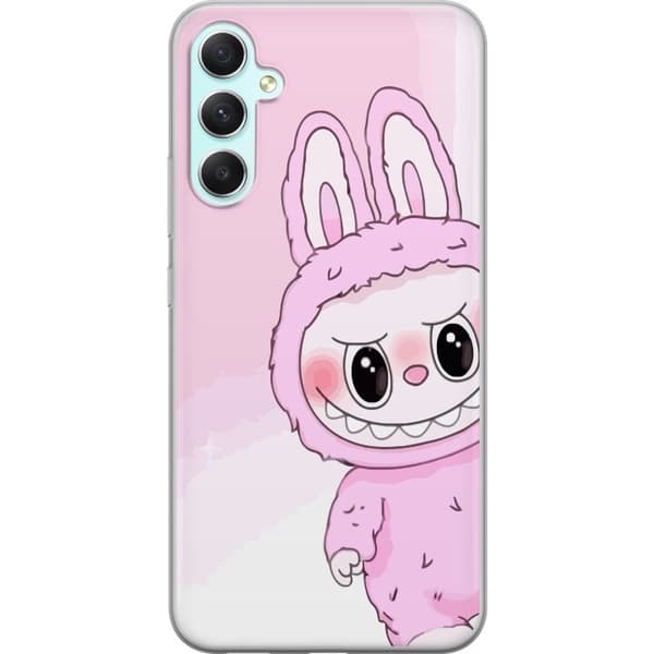 Samsung Galaxy A34 Läpinäkyvä kuori Labubu Jänis-sarja