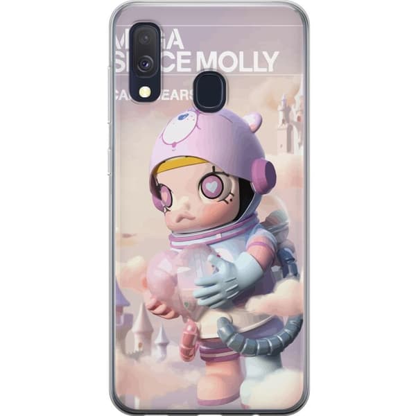 Samsung Galaxy A40 Gjennomsiktig deksel Mega Space Molly Care Bears Series - Share Bear Edition
