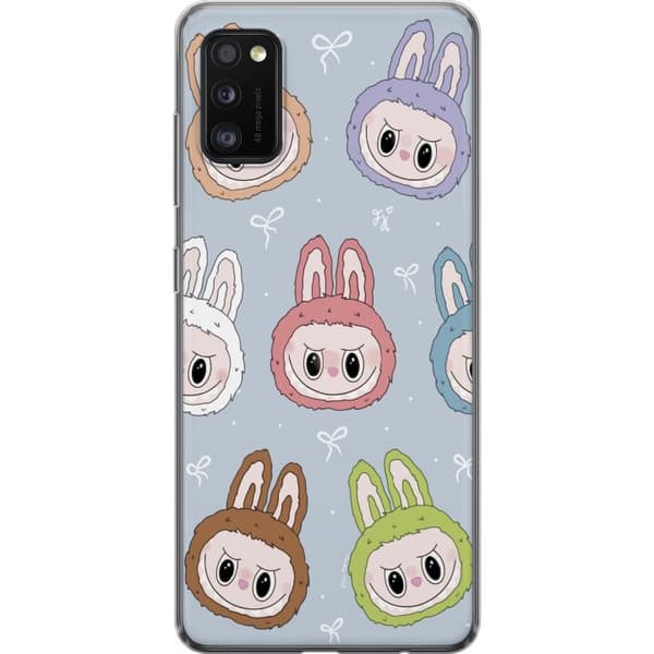 Samsung Galaxy A41 Gennemsigtig cover Pastel Labubu