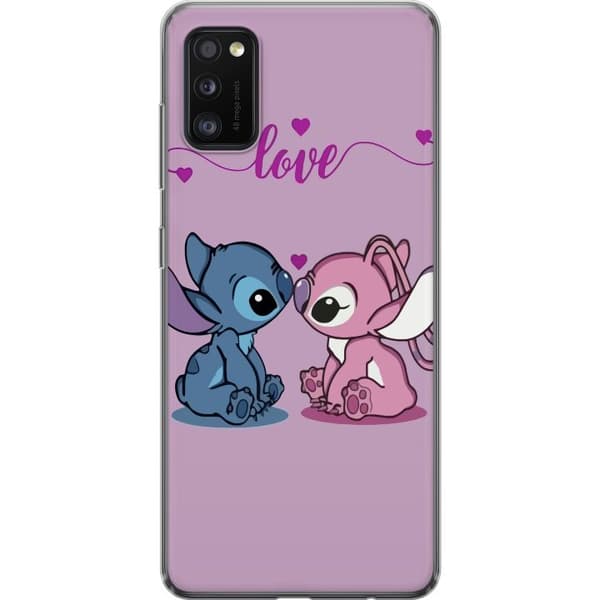 Samsung Galaxy A41 Gennemsigtig cover Lilo & Stitch – Angel Edition