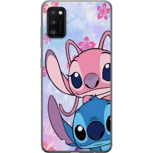 Samsung Galaxy A41 Läpinäkyvä kuori Stitch & Angel