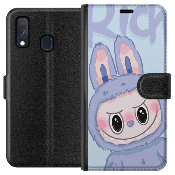 Samsung Galaxy A40 Lommeboketui Blå Kanin Labubu
