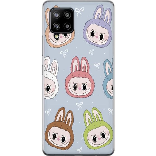Samsung Galaxy A42 5G Gennemsigtig cover Pastel Labubu