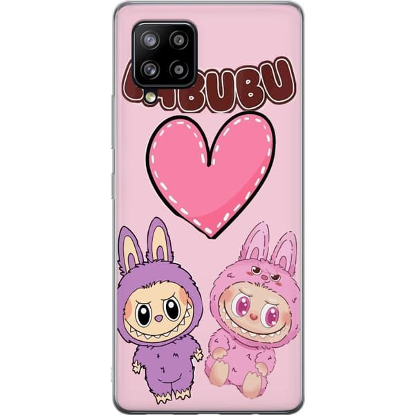 Samsung Galaxy A42 5G Gjennomsiktig deksel Labubu Pink Monster