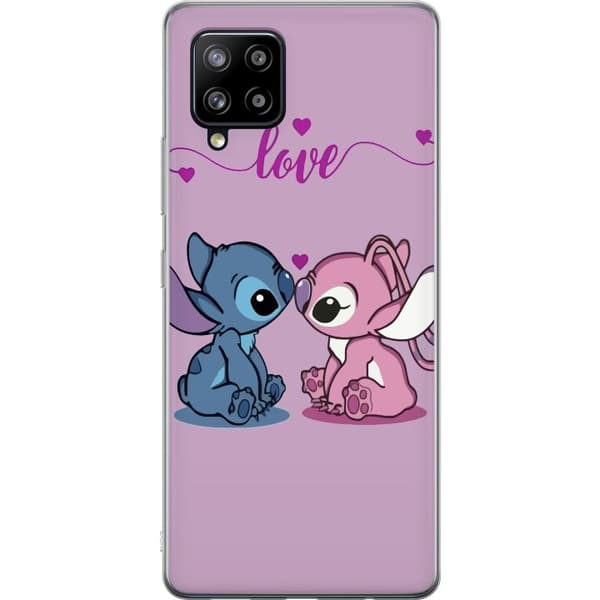 Samsung Galaxy A42 5G Gennemsigtig cover Lilo & Stitch – Angel Edition