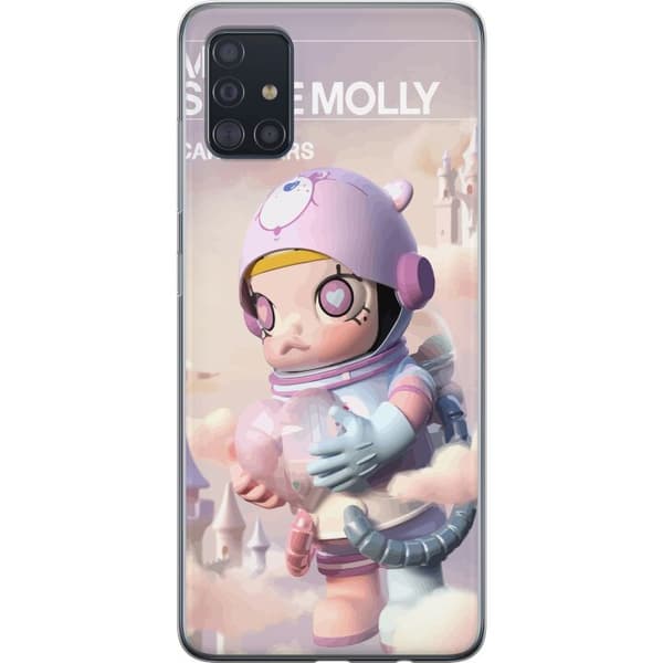 Samsung Galaxy A51 Läpinäkyvä kuori Mega Space Molly Care Bears Series - Share Bear Edition