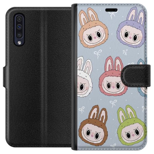 Samsung Galaxy A50 Tegnebogsetui Pastel Labubu