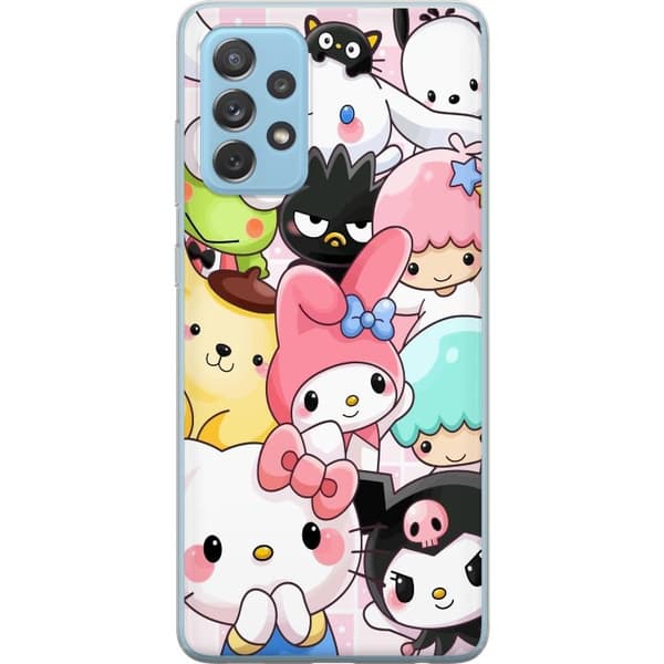 Samsung Galaxy A52 5G Läpinäkyvä kuori Kawaii Sanrio Crew