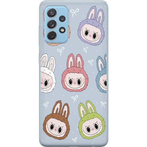 Samsung Galaxy A52 5G Gennemsigtig cover Pastel Labubu