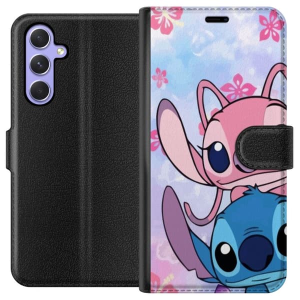 Samsung Galaxy A54 Lompakkokotelo Stitch & Angel