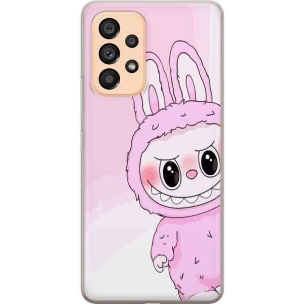 Samsung Galaxy A53 5G Gennemsigtig cover Labubu Kanin-serien