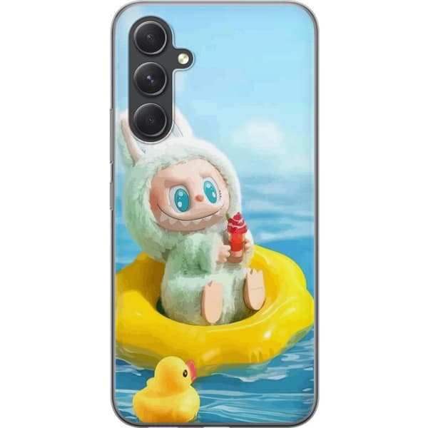 Samsung Galaxy A55 Gjennomsiktig deksel Labubu Macaron-serien