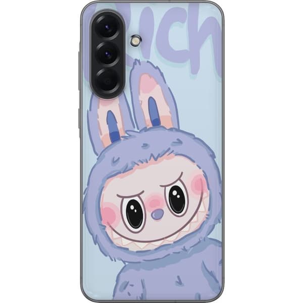 Samsung Galaxy A56 Gennemsigtig cover Blå Kanin Labubu